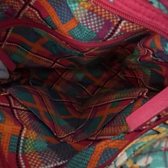 Vera Bradley 12x10x3 Rumba Print Hadley Crossbody Bag Red - Picture 5 of 5